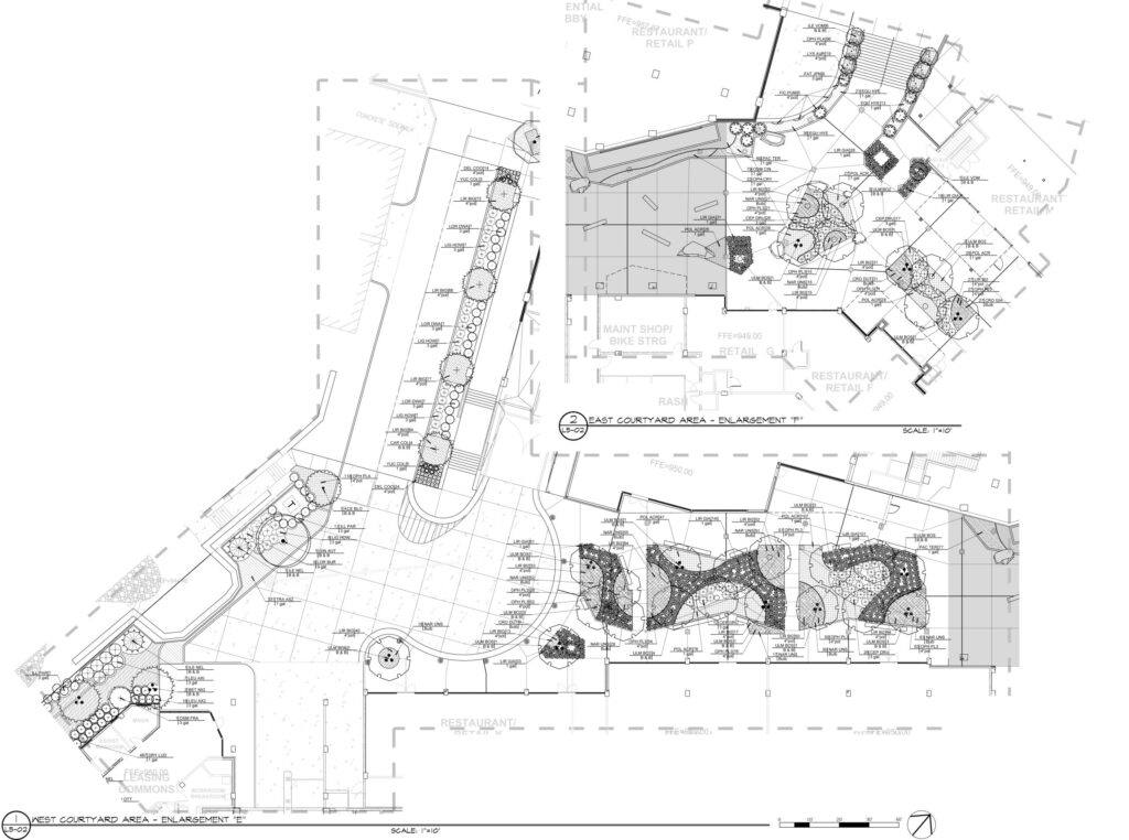 Inman Quarter Courtyard Landscape Plan